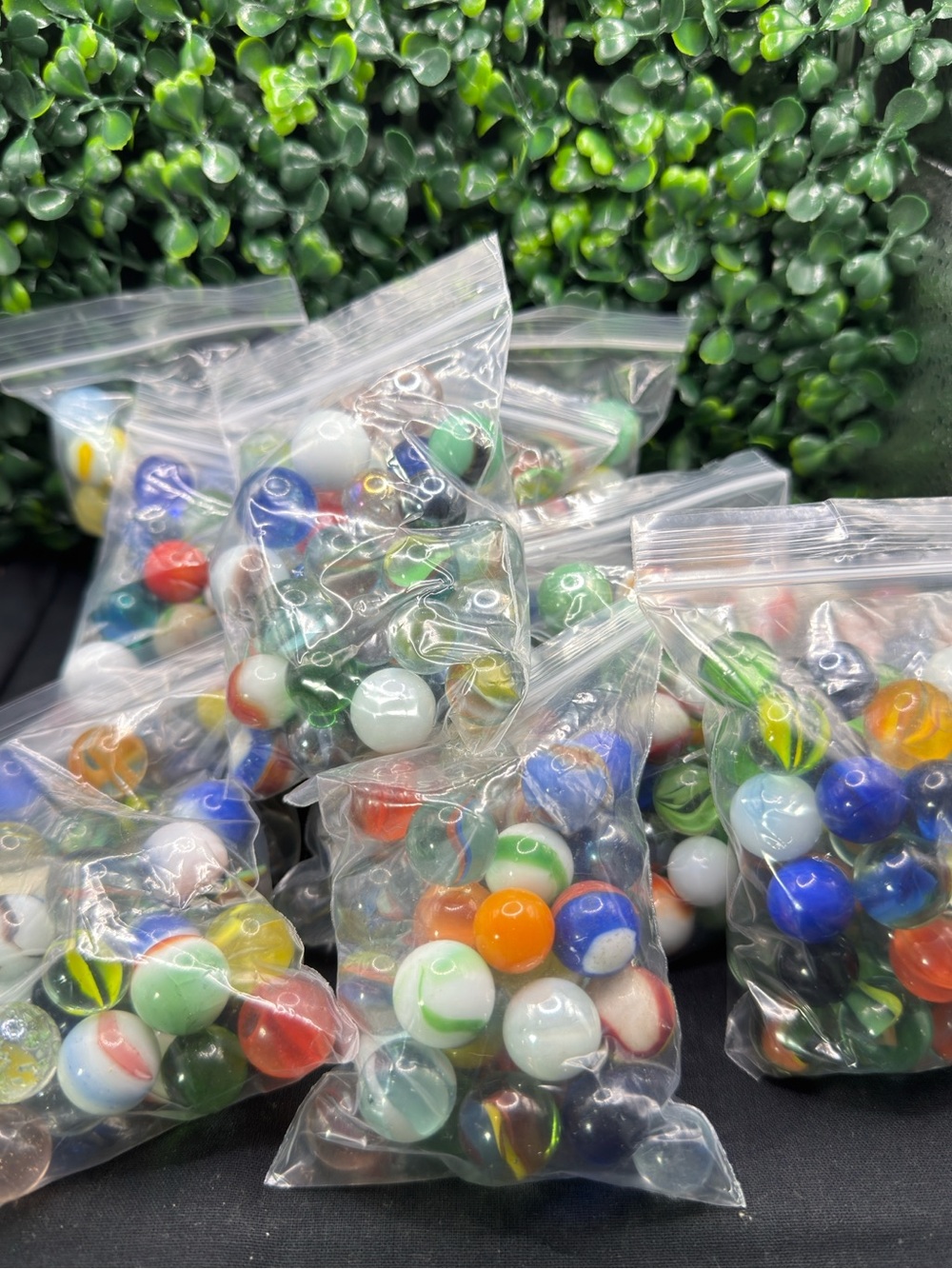 Vintage Glass Marble Grab Bags – 35 Pack